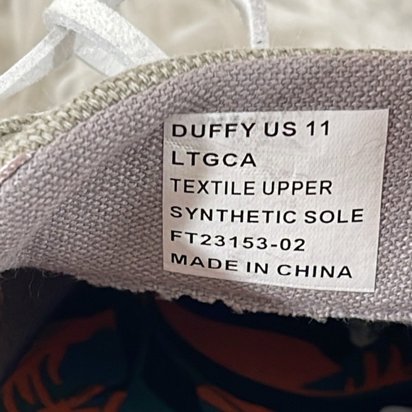 ROCK & CANDY Duffy Gray Canvas Boat Slip On Loafers Shoes Size 11 NEW - Picture 10 of 11